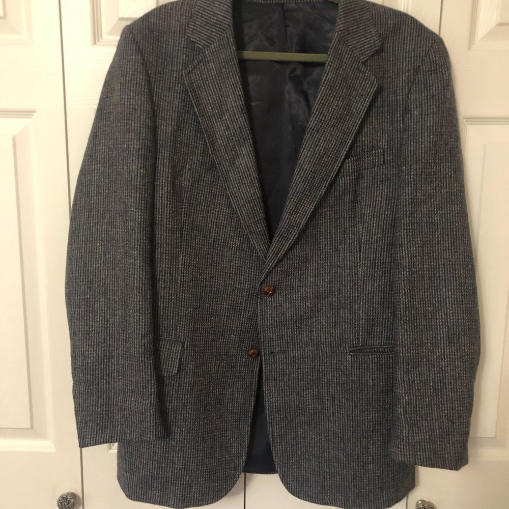 MEN'S 100% WOOL TWEED SPORT JACKET